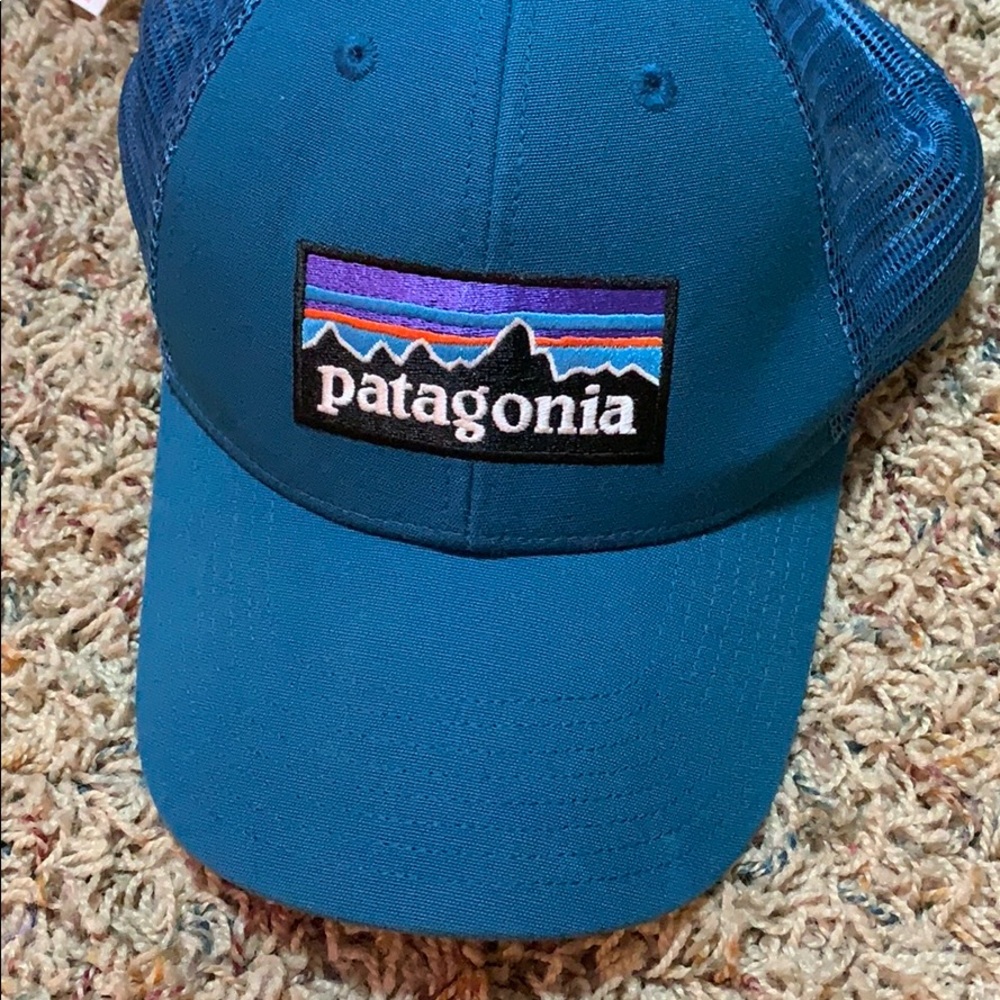 dark blue patagonia hat